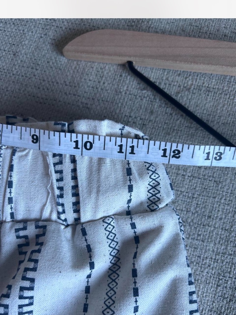 Striped Wide-Leg Elastic Waist Pants - Black & White pcill XS Linen Viscose - Picture 5 of 6
